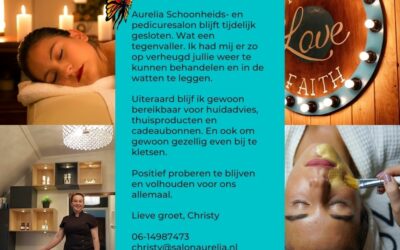 Salon blijft voorlopig gesloten voor behandelingen