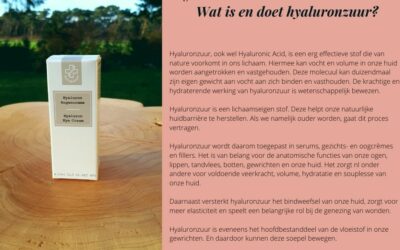 Hyaluronzuur, wat is het en wat doet het?