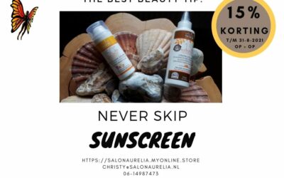 Never skip Sunscreen!
